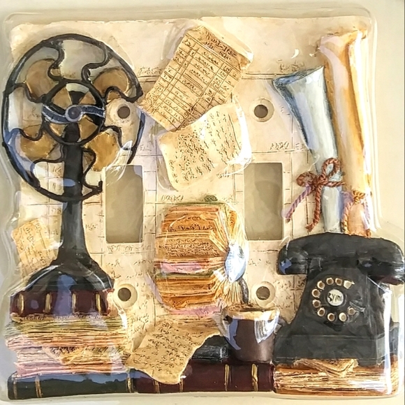 Figi Other - 🎁 Switchplate Double - Office Nostalgic Light Switch Cover